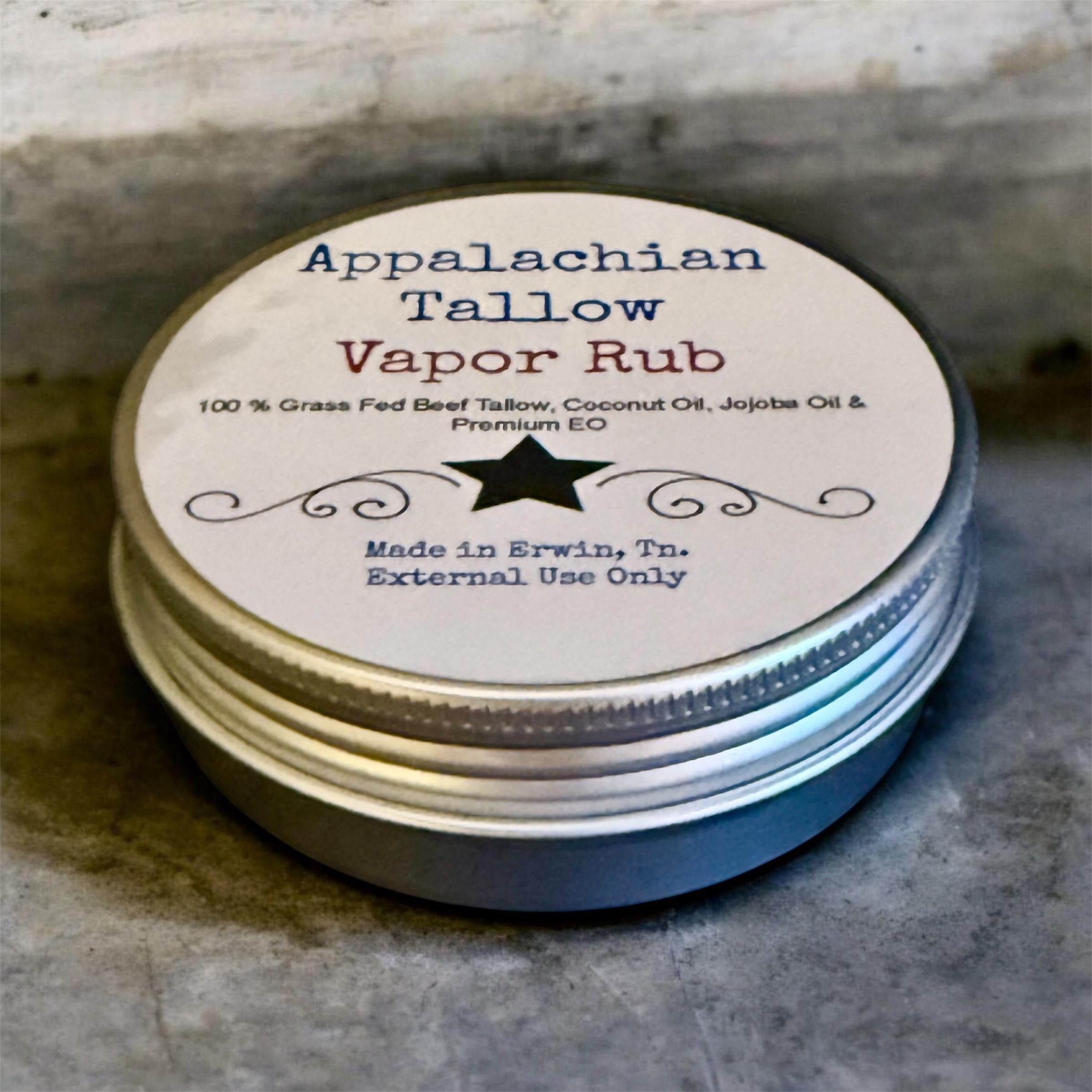 Appalachian Tallow Vapor Rub (2oz)