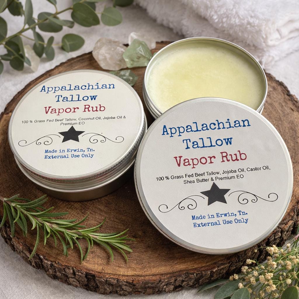 Appalachian Tallow Vapor Rub (2oz)