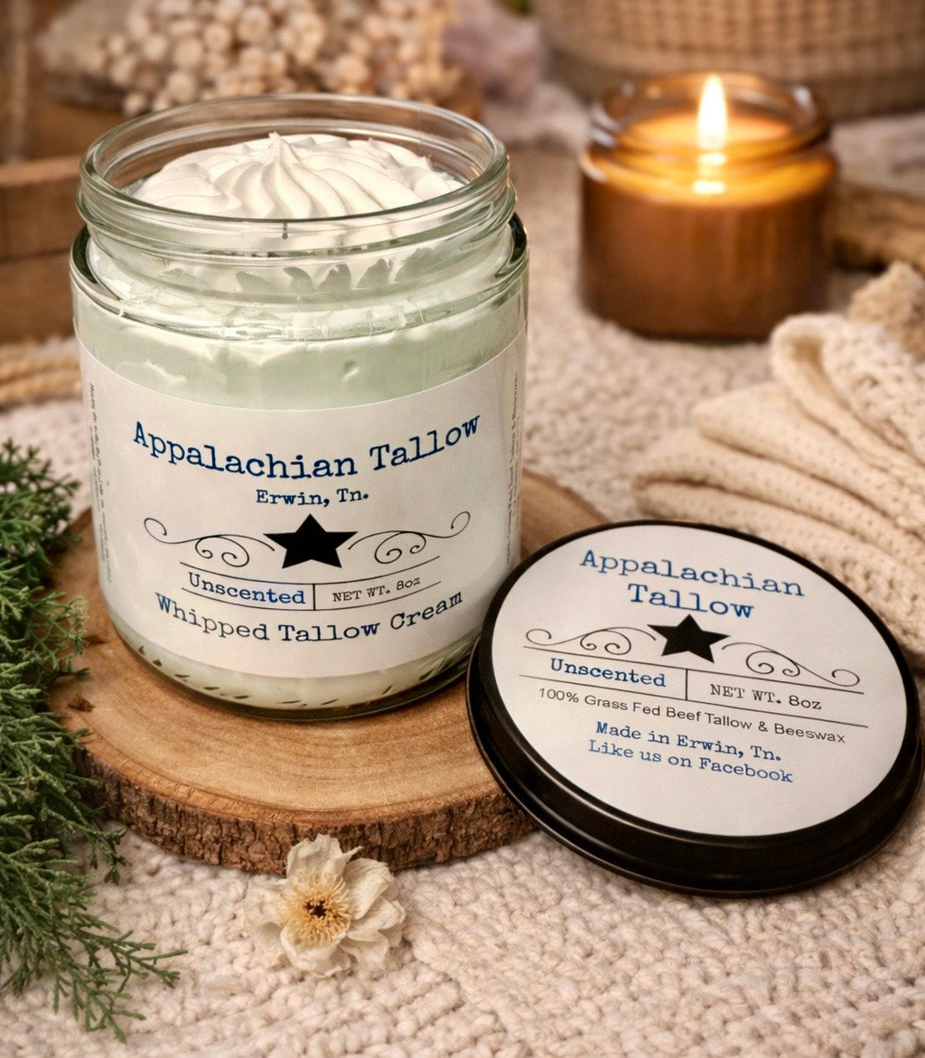 Grass-Fed Beef Tallow Whipped Face/Body Cream - 15 different scents to choose from!