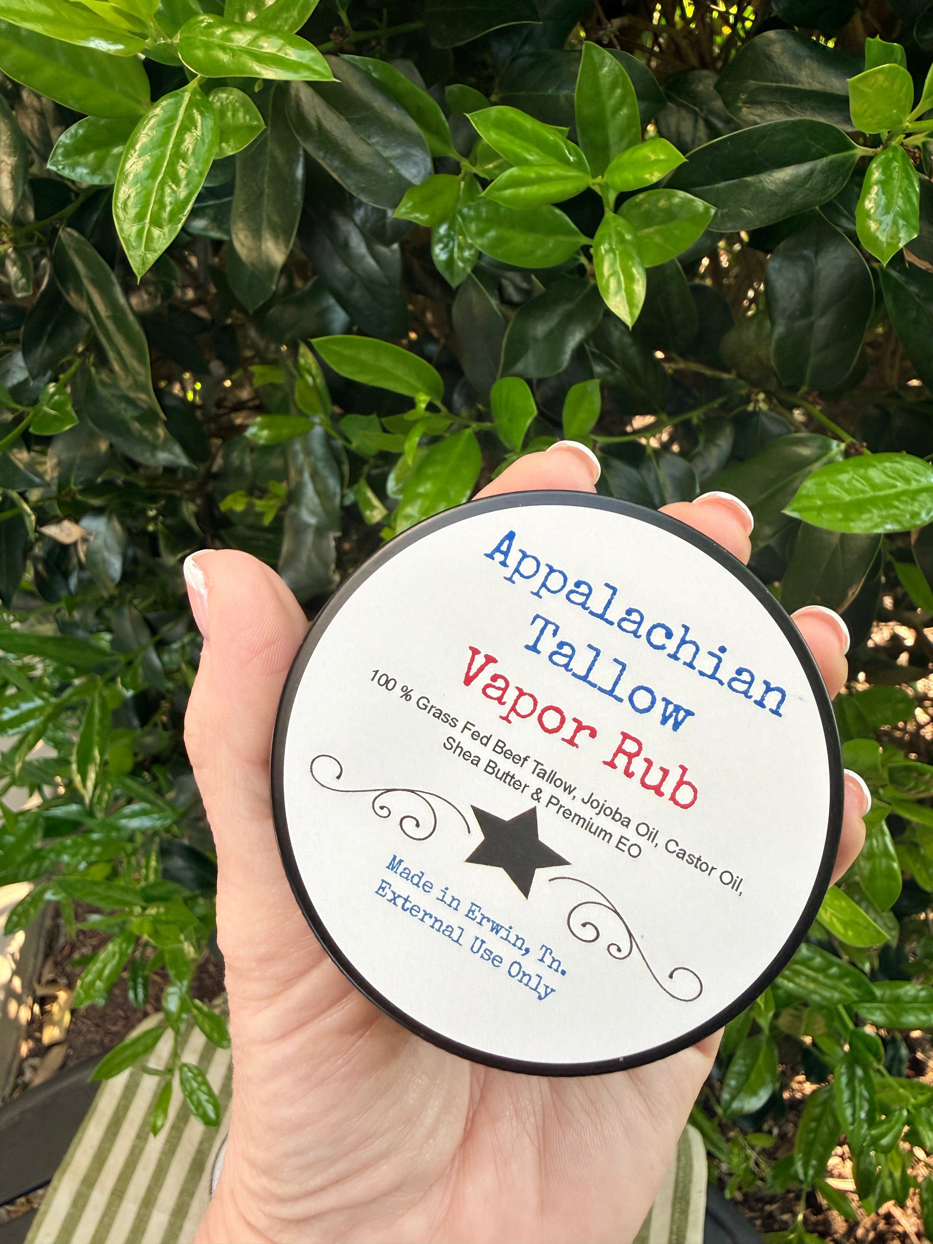 Appalachian Tallow Vapor Rub (2oz)
